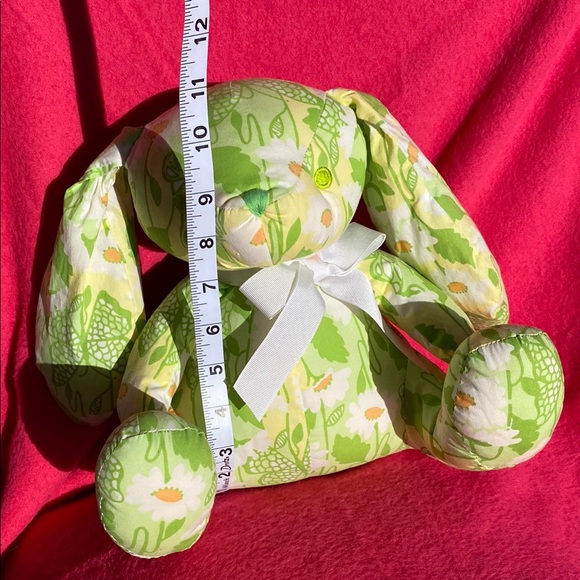 Lilly Pulitzer? Green and White Floral Plush Bunny - Picture 4 of 4
